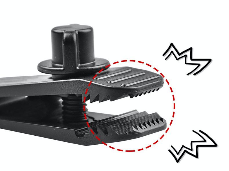 CLS - 遮陽棚防風固定鯊魚夾2入組-黑色 (8.5x2.6x2.8cm)