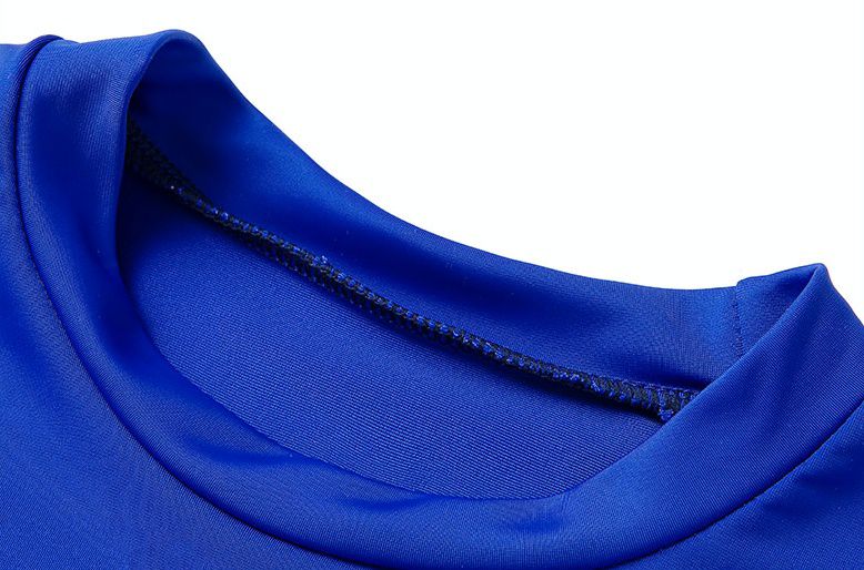 韓國 OZKIZ - 長袖兒童泳裝-三件組-布萊德理髮廳-藍