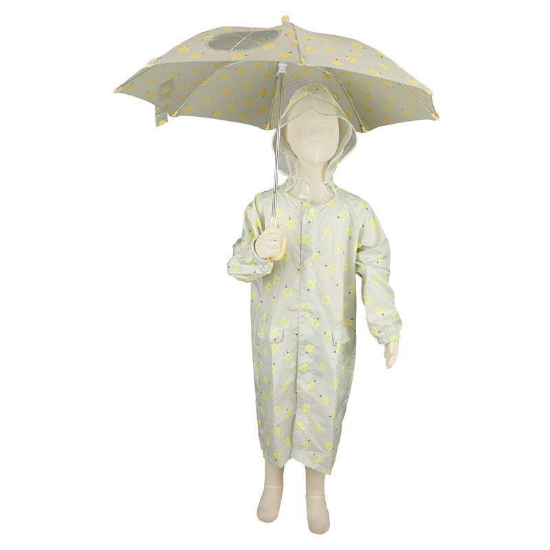 akachan honpo - 強力防潑水雨衣-星星-灰色