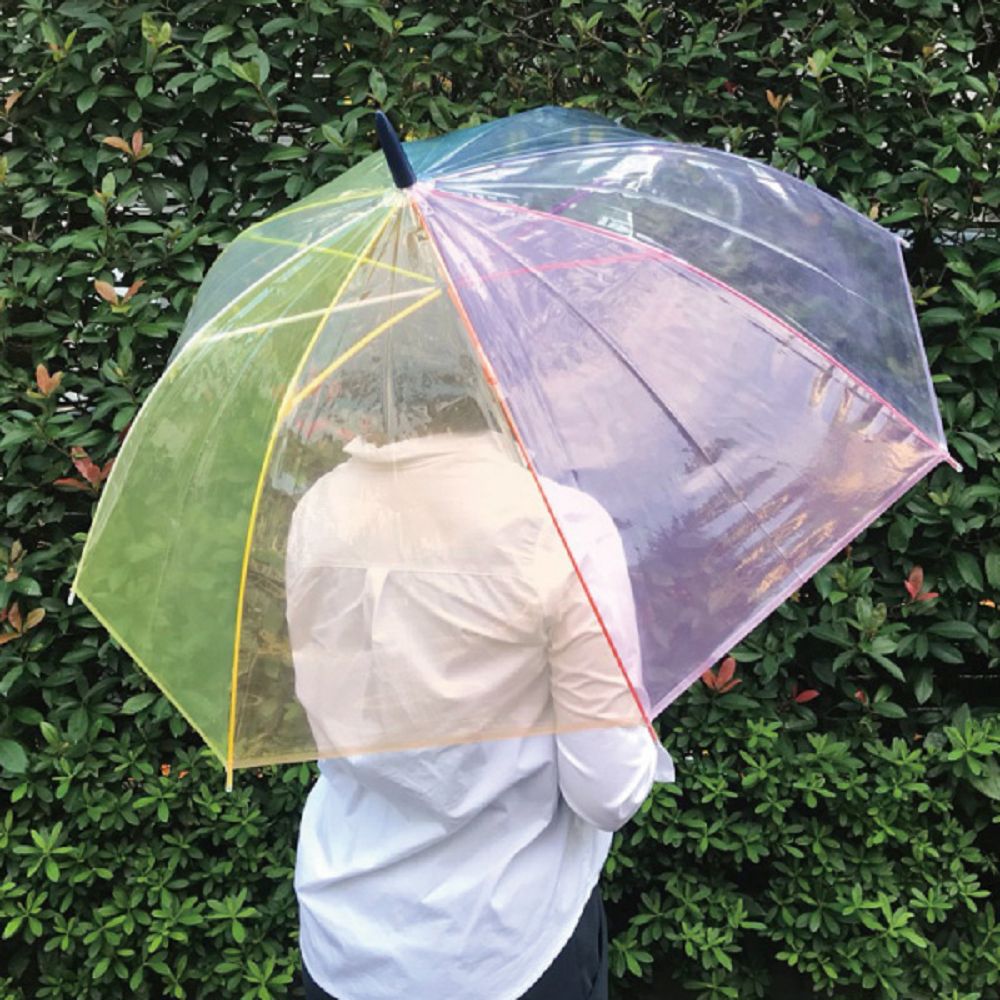 日本Caetla - Evereon 可替換式環保輕量傘-彩虹系列-粉紅