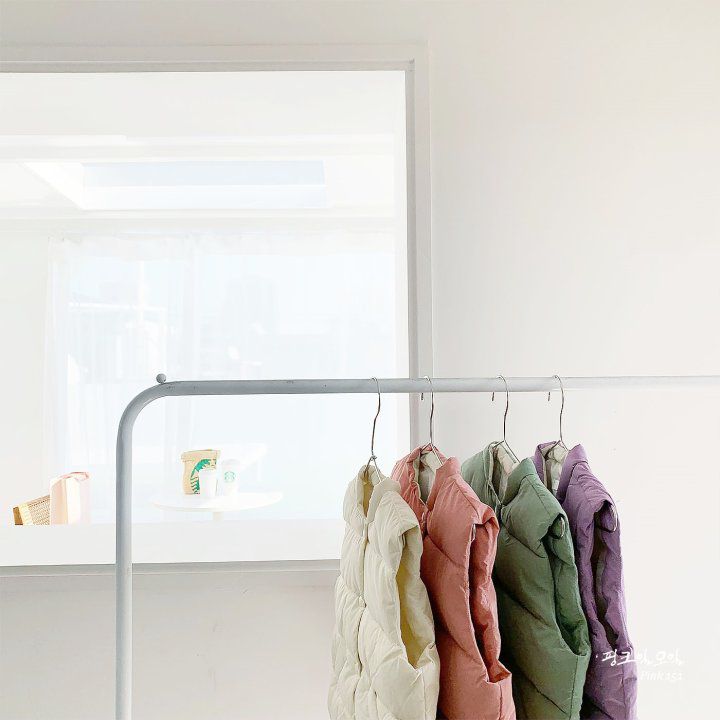 韓國 PINK151 - 輕量保暖羽絨背心-奶油白