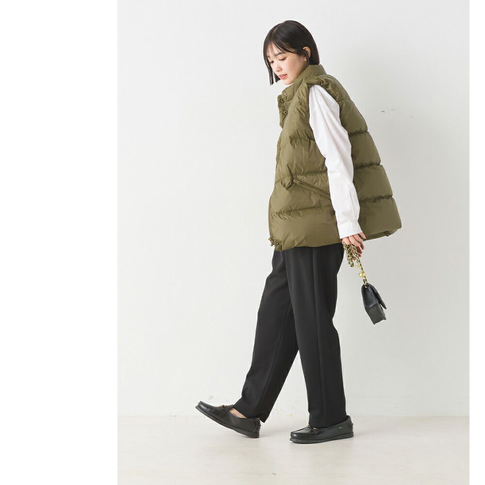 日本 OMNES - 90%羽絨輕量保暖背心-黑