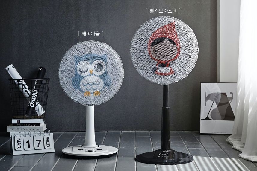 韓國 Bebe Deco - 電風扇安全網套-眨眼小熊