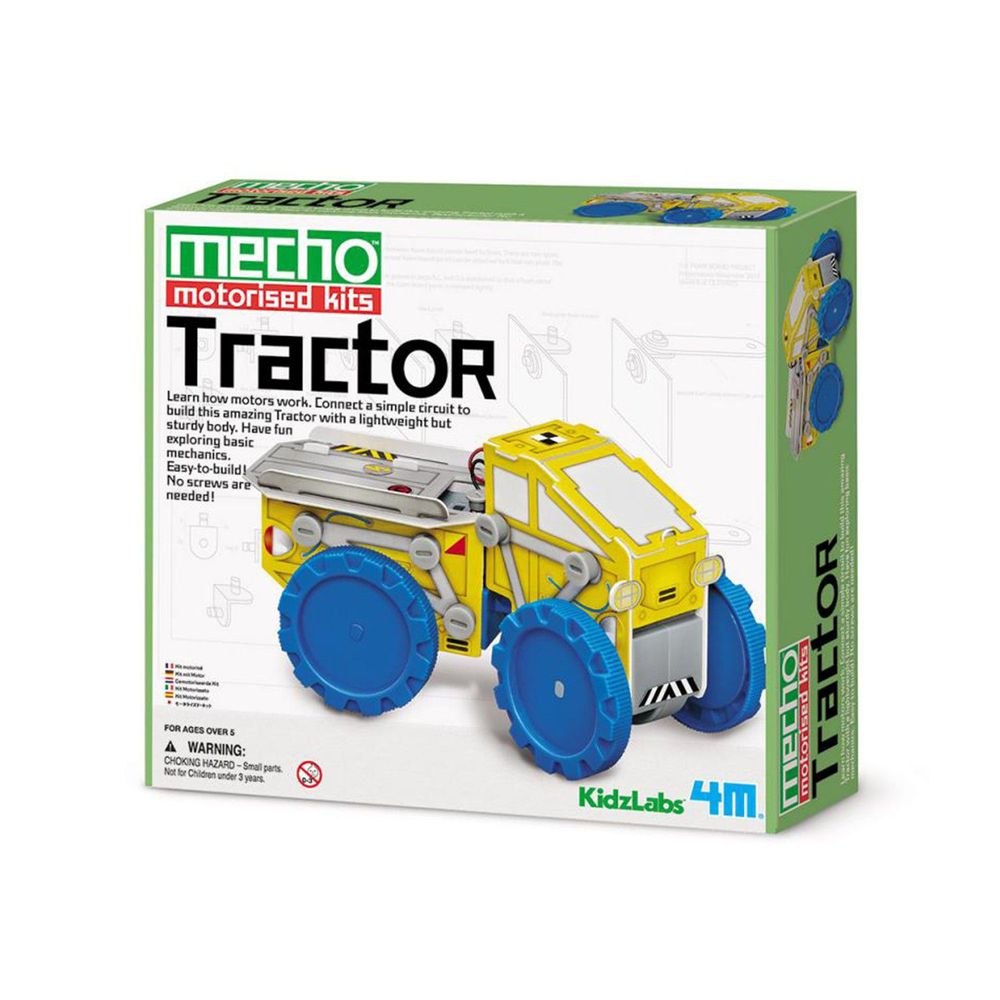 香港4M創意玩具 - 小小工程師-大力士拖車 Mecho Motorised Kit - Tractor