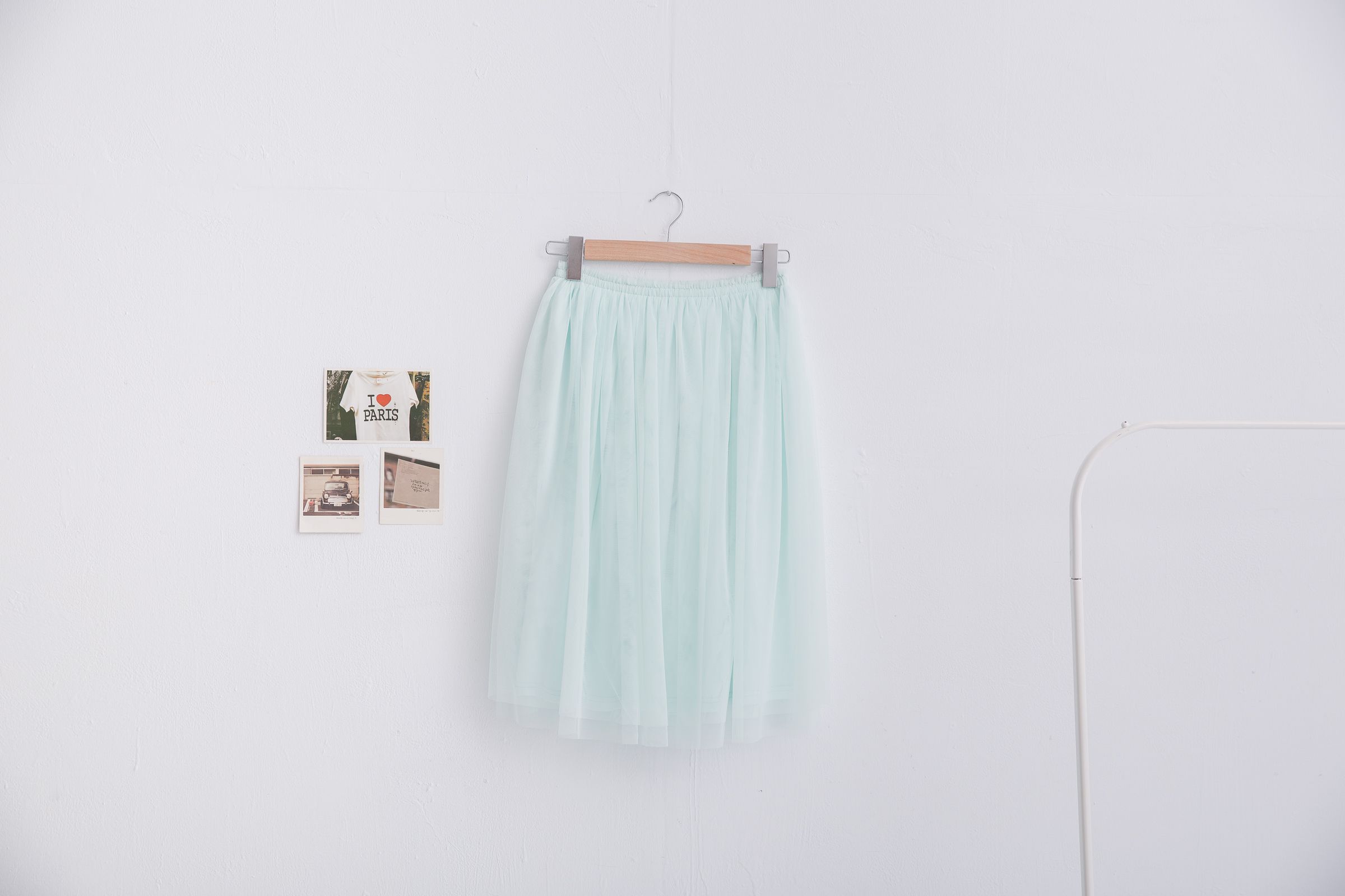 Peachy - 獨家訂製綿柔半身紗裙-半身中長版-薄荷綠 (F)