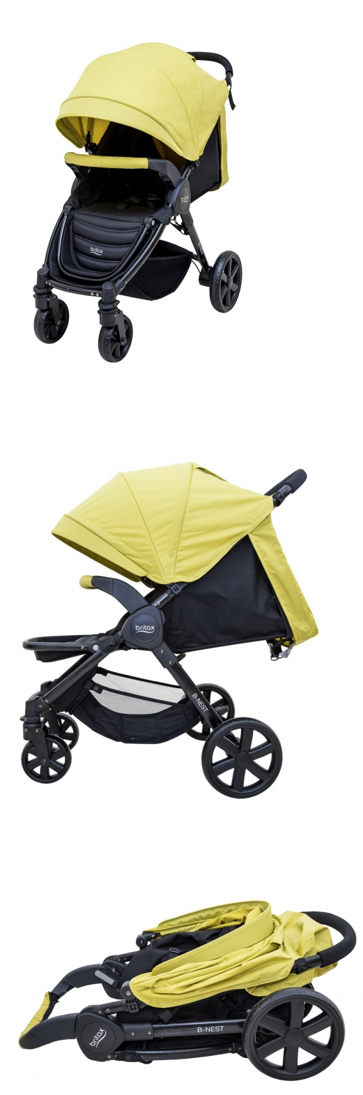 britax römer - B-NEST旗艦四輪推車-黃