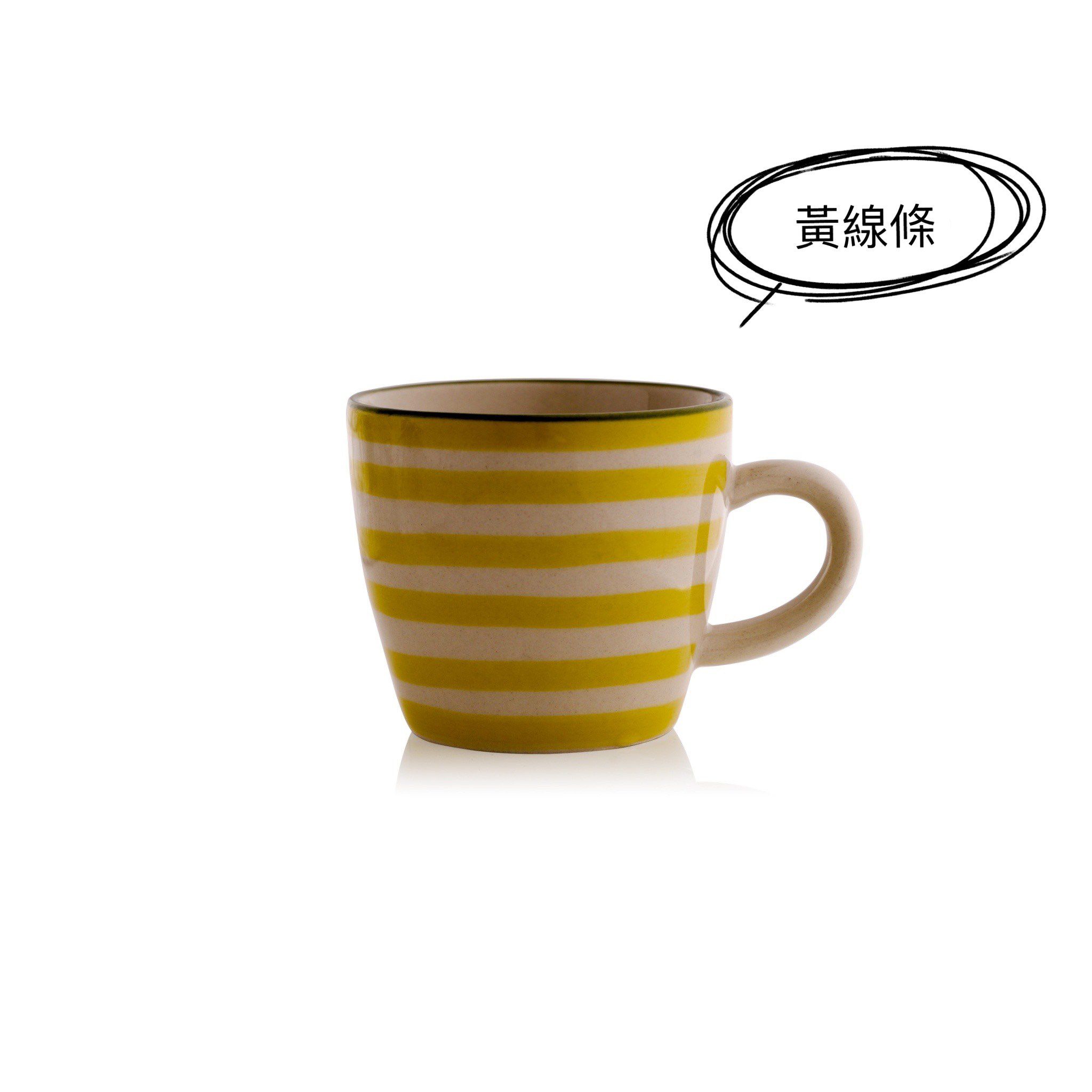 BLOOMINGVILLE - 兒童馬克杯-黃線條-200ML