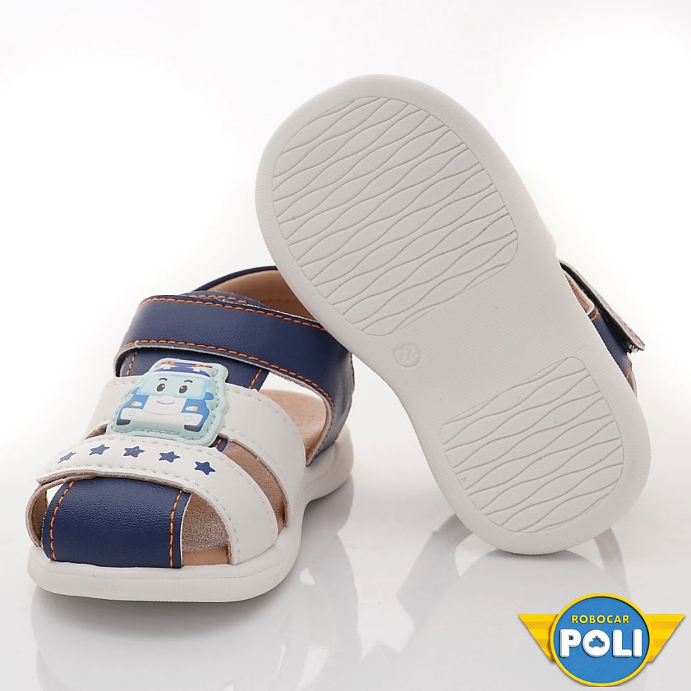POLI 波力救援小英雄 - 台灣製-POLI波力寶寶涼鞋(寶寶段)-藍