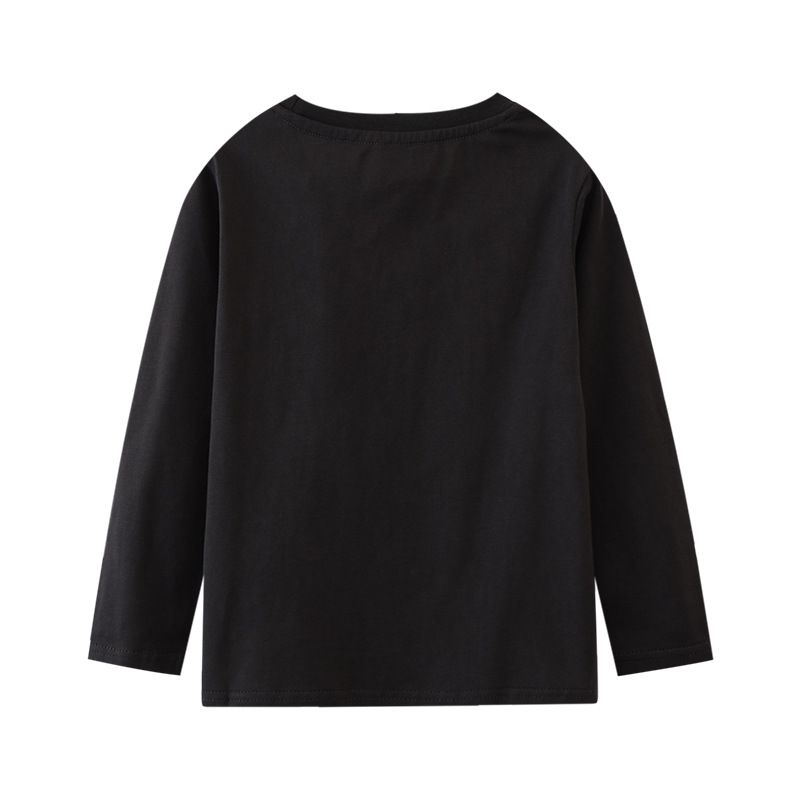 Jumping meters - 夜光圓領棉質長袖上衣-星座圖騰-黑色