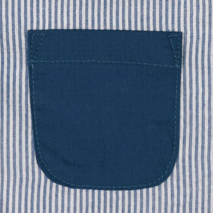 akachan honpo - 短袖兔裝-平織 航海圖案-深藍色