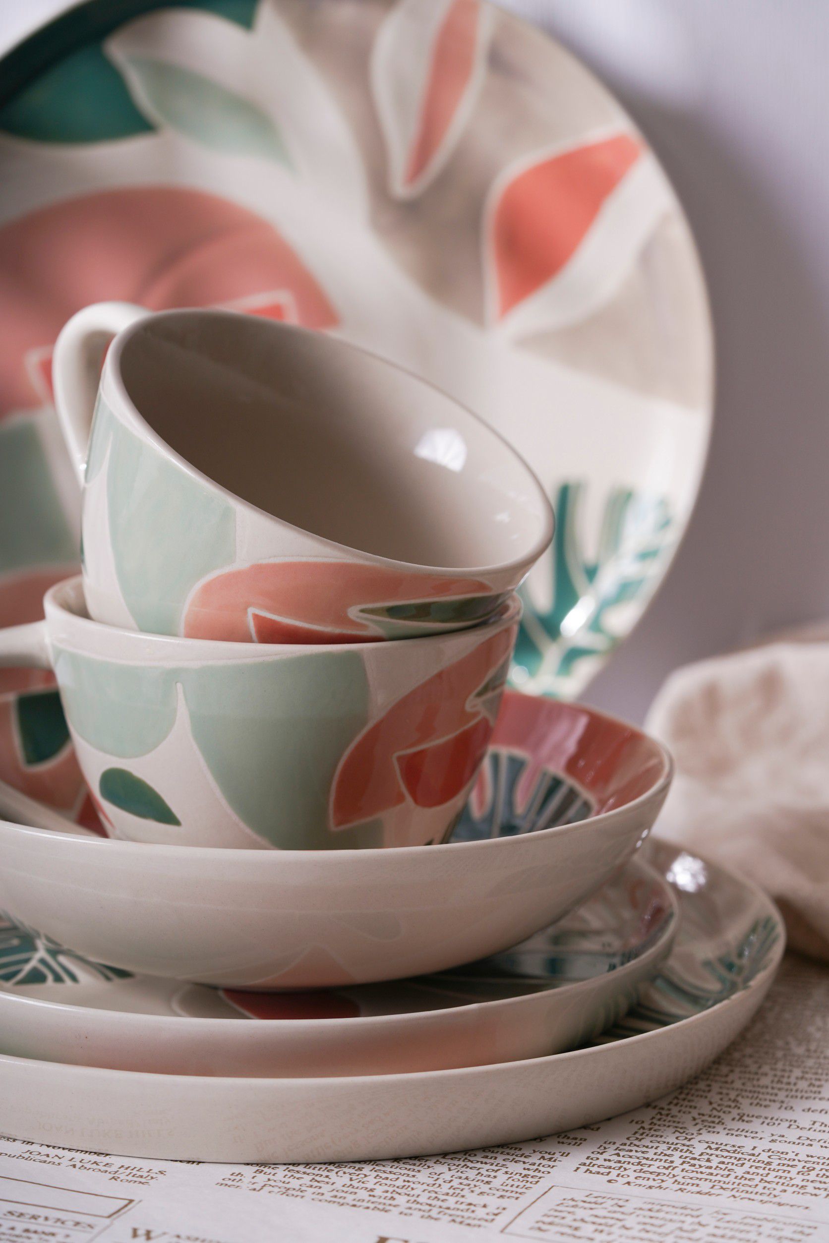 amadeus natureva - 大自然-粉彩 5吋大餐碗-2入