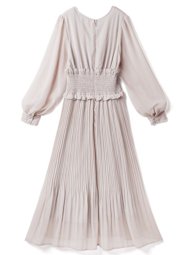 日本 GRL - 氣質V領縮腰修身洋裝-薰衣草