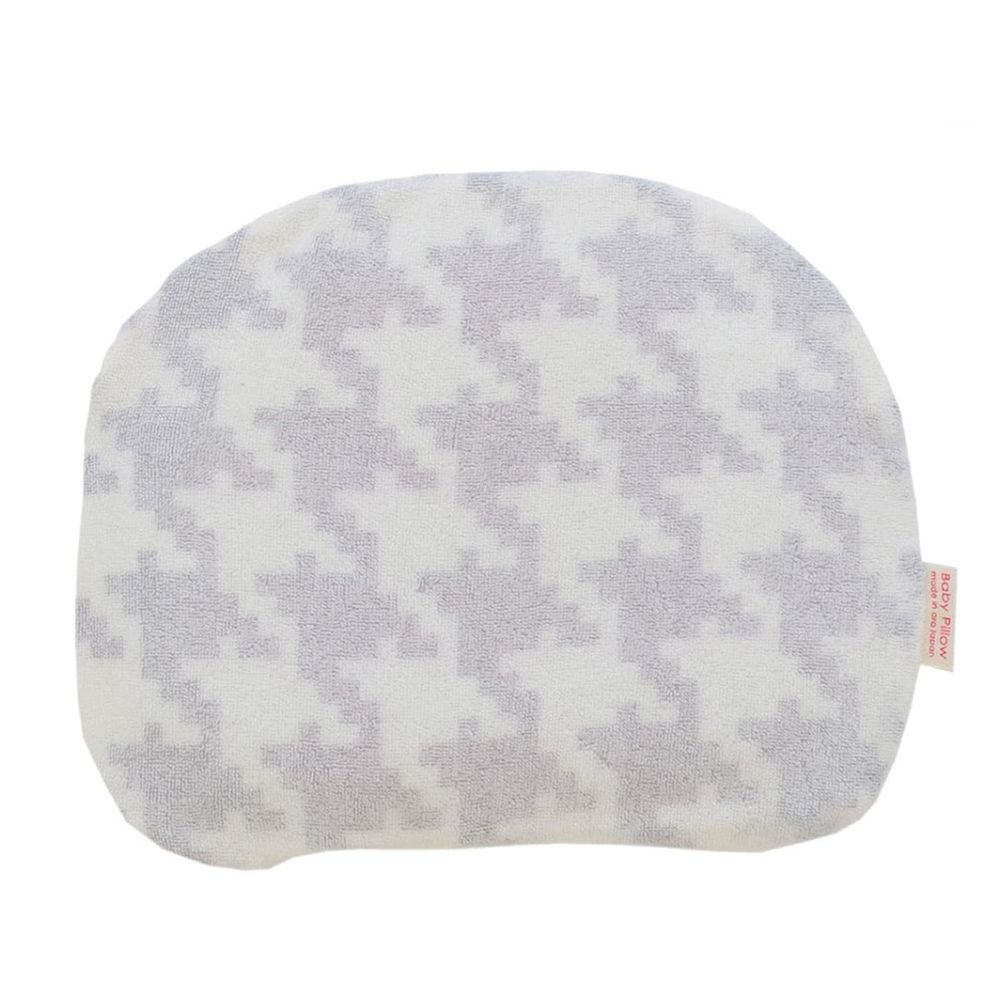 日本Makura - 【Baby Pillow】透氣兩用嬰兒靠枕-千鳥格 (約長27 × 寬22 × 高2cm)