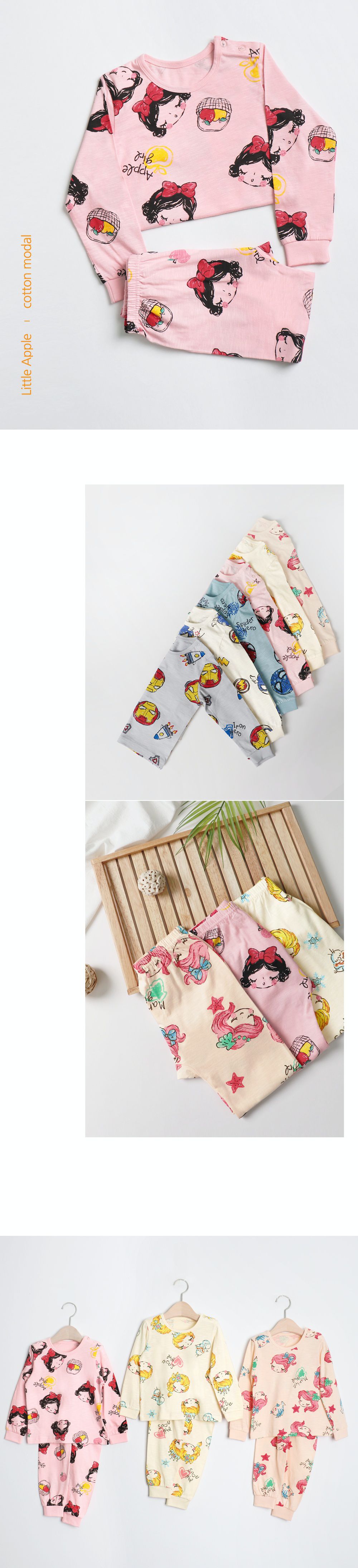 韓國 Mellisse - 韓製莫代爾透氣長袖家居服-白雪公主