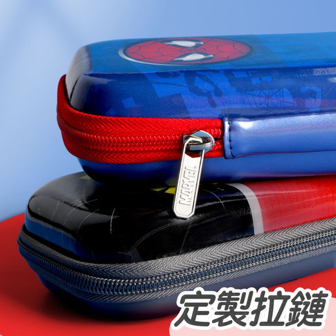 抗衝擊大容量鉛筆盒-卡通人物鋼鐵人-紅+黑 (23x10x6cm)