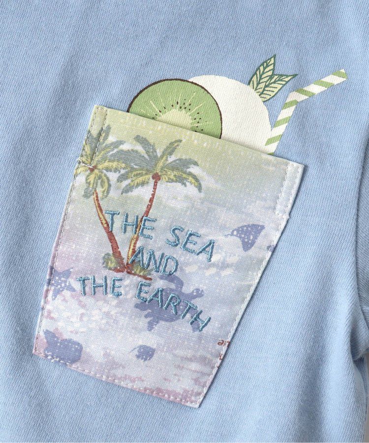 日本 apres les cours - 夏日印花清爽短袖上衣-三色冰淇淋-橘粉