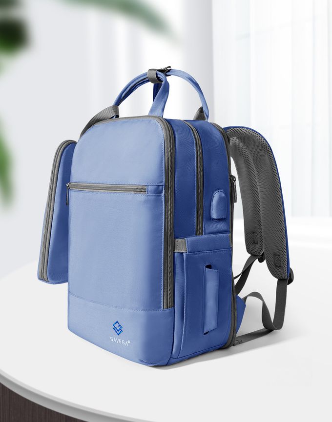 Heine 海恩 - 多功能後背包 媽咪包 媽媽後背包 (GAVEGA WIN-54170)-紫羅藍