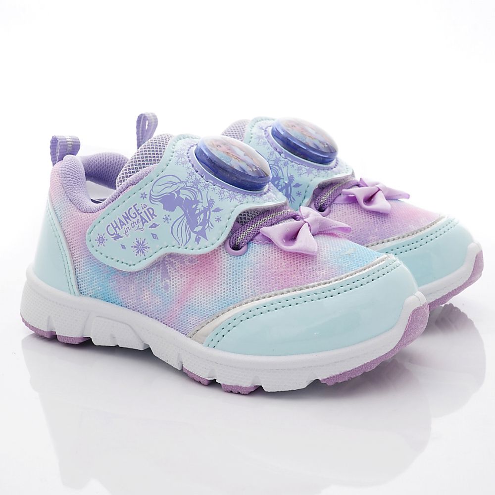 冰雪奇緣 - 台灣製冰雪奇緣電燈款(中小童段)-運動鞋-湖水藍