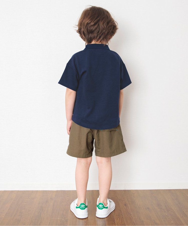 日本 BREEZE - 水陸二用百搭logo裝飾短褲-寶石綠