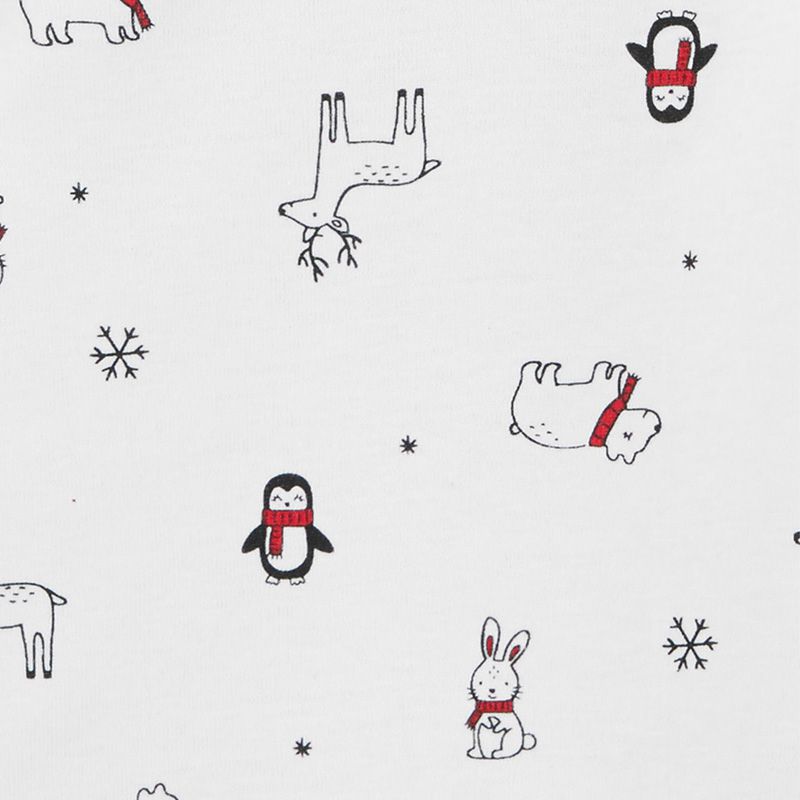 美國 Carter's - 嬰幼兒100%純棉長袖包屁衣四件組-聖誕舞曲