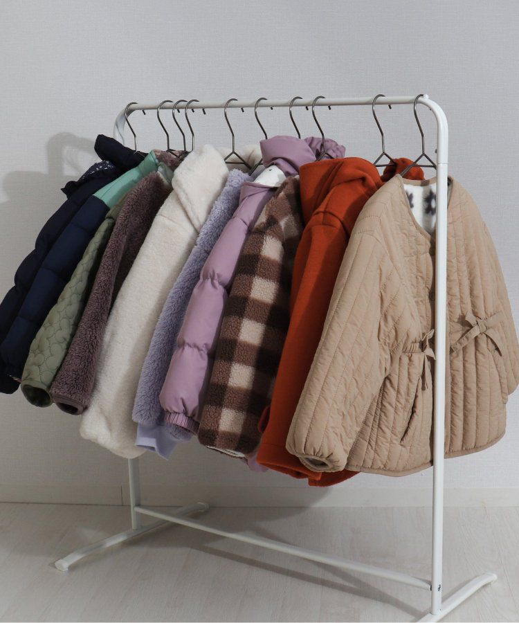 日本 apres les cours - 絎縫束腰氣質金釦雙面穿外套-花朵x淺卡其