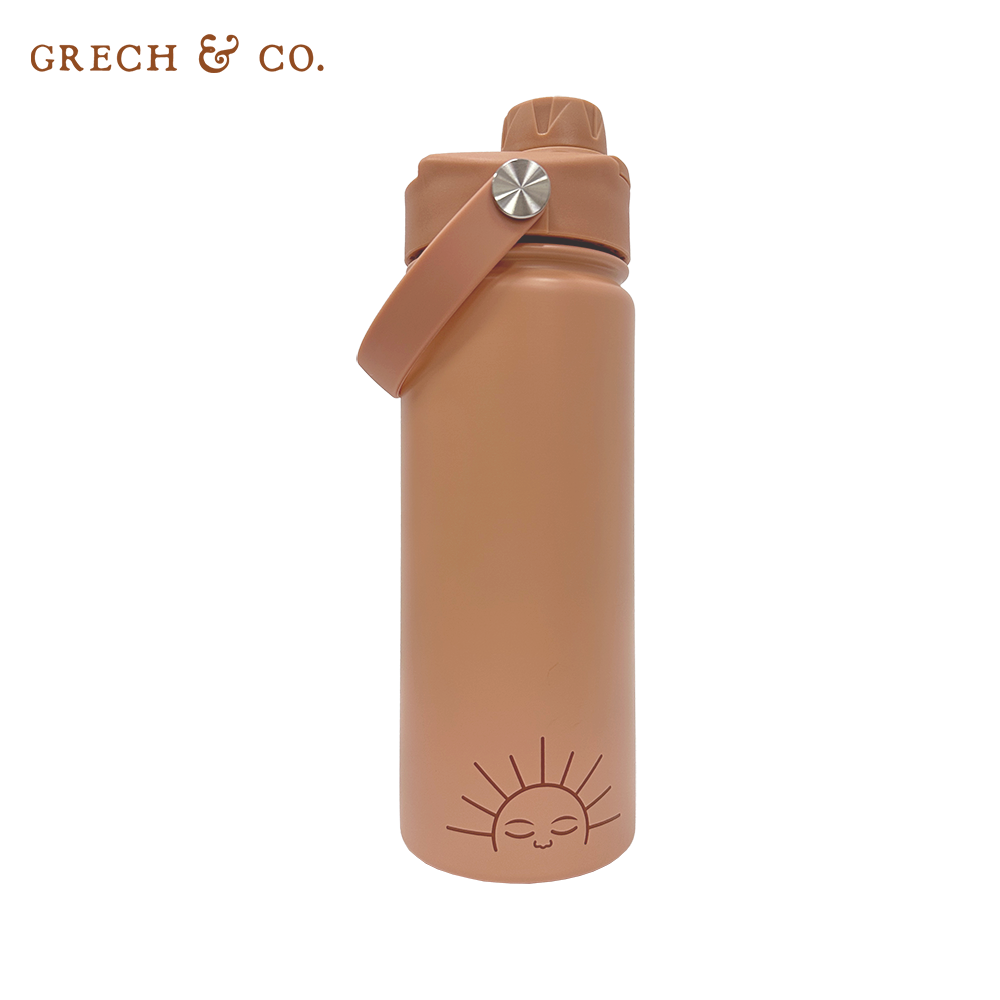 丹麥Grech&Co. - 不銹鋼直飲水壺-夕陽粉 (540ml)
