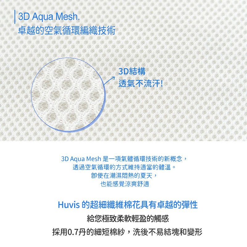 正韓Hello HiZoo - 3D Aqua Mesh 涼感加寬抗菌防蟎雙面枕/涼感枕/護脊/護頸枕