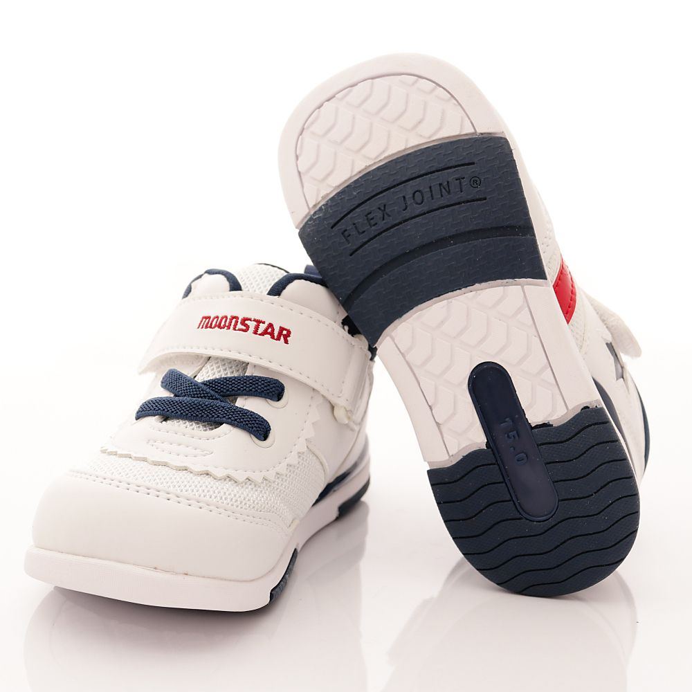 Moonstar日本月星 - 機能童鞋-頂級HI系列護踝款(寶寶段)-白藍