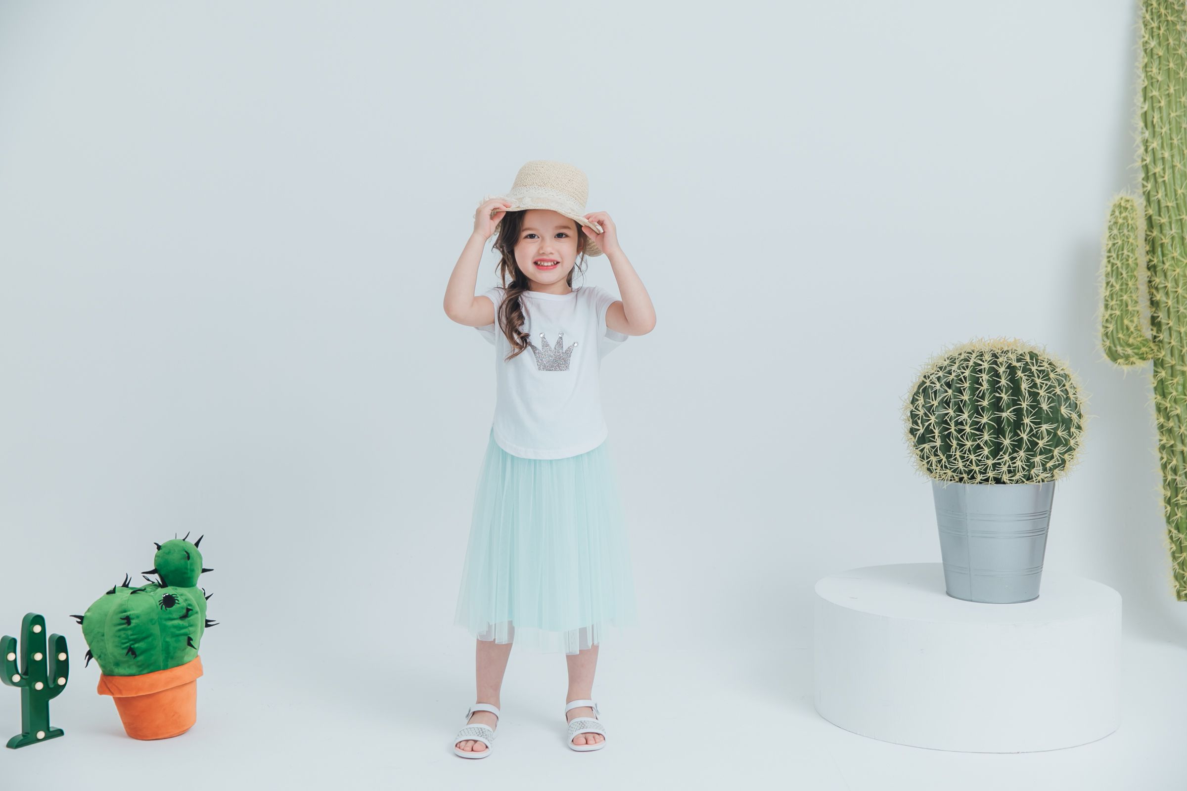 Peachy - 北鼻款*獨家訂製綿柔連身紗裙-細肩帶連身款-薄荷綠