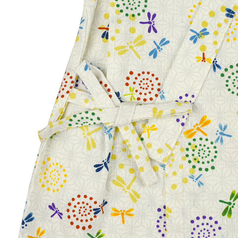 akachan honpo - 兩件式甚平-蜻蜓-米白色