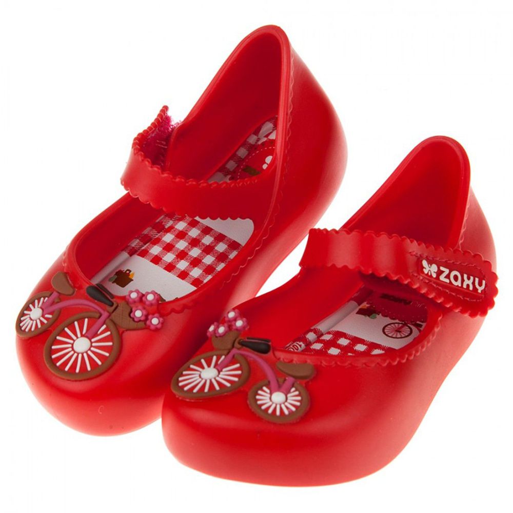 ZAXY - 寶寶公主涼鞋/香香鞋-童趣腳踏車-紅色