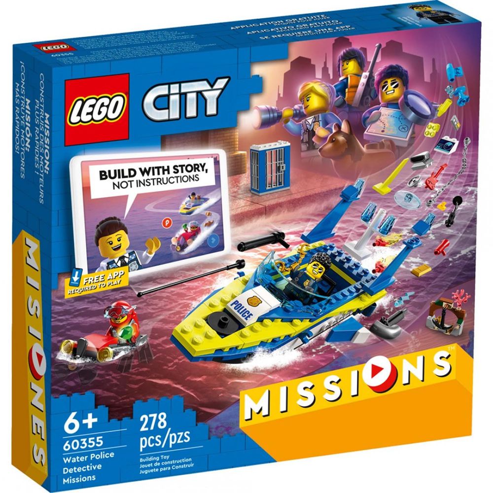 樂高積木 LEGO《 LT60355》City 城市系列 - 水上警察偵察任務-278pcs