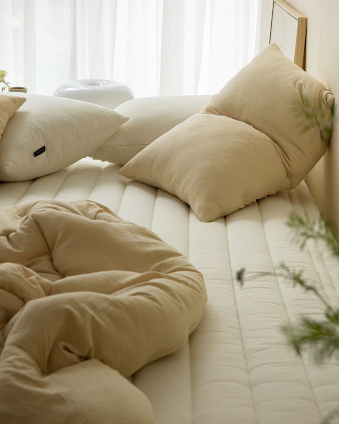 韓國 Maatila - 雲朵軟綿綿親膚棉被-奶油黃