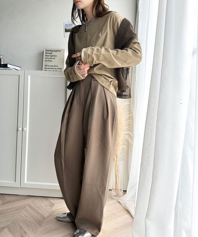 日本 Classical Elf - 素雅logo刺繡純棉薄長袖上衣-黑