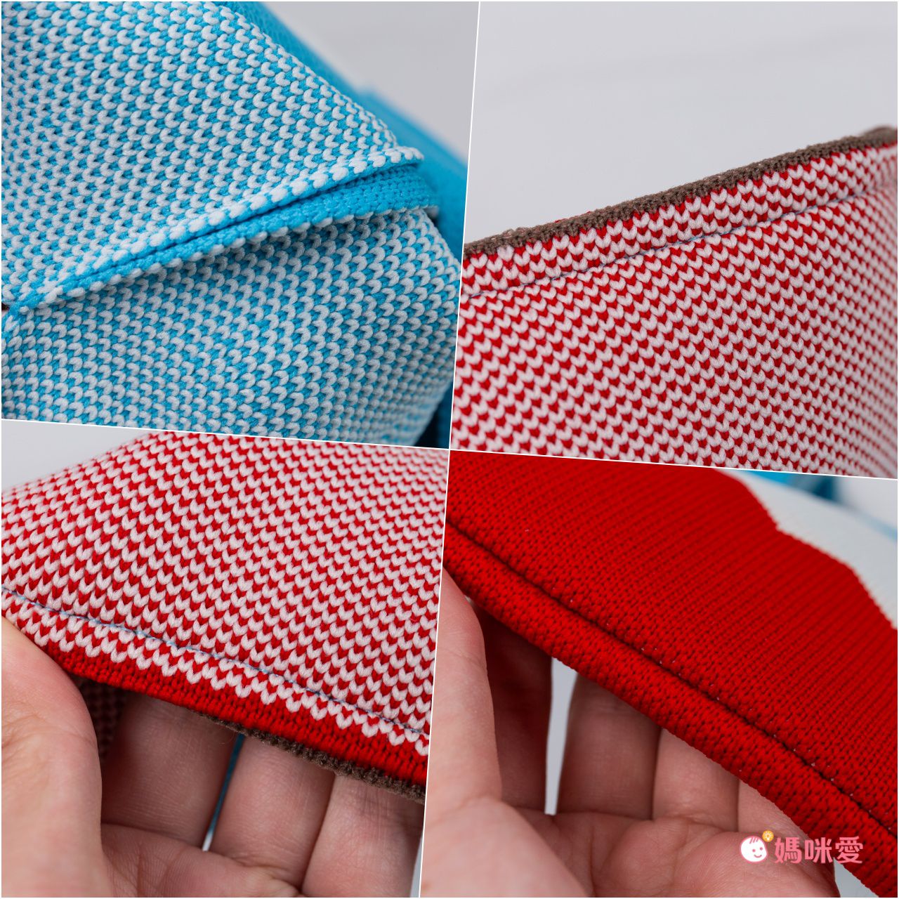 輕便休閒針織手拿包/手提包-黑白條紋-黑+白 (20x35cm)