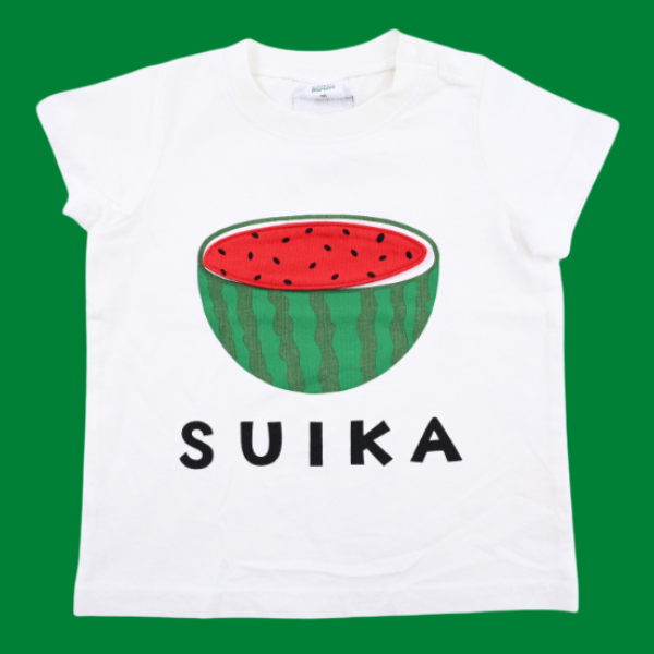 日本 Baby Room - 立體翻翻樂短袖上衣-西瓜-紫