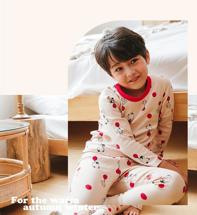 正韓 Puco - 超優質嬰幼兒/兒童長袖100% 有機純棉家居服/睡衣-企鵝寶貝