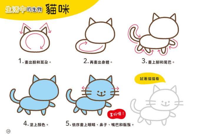 1日10分の創意畫畫小能手