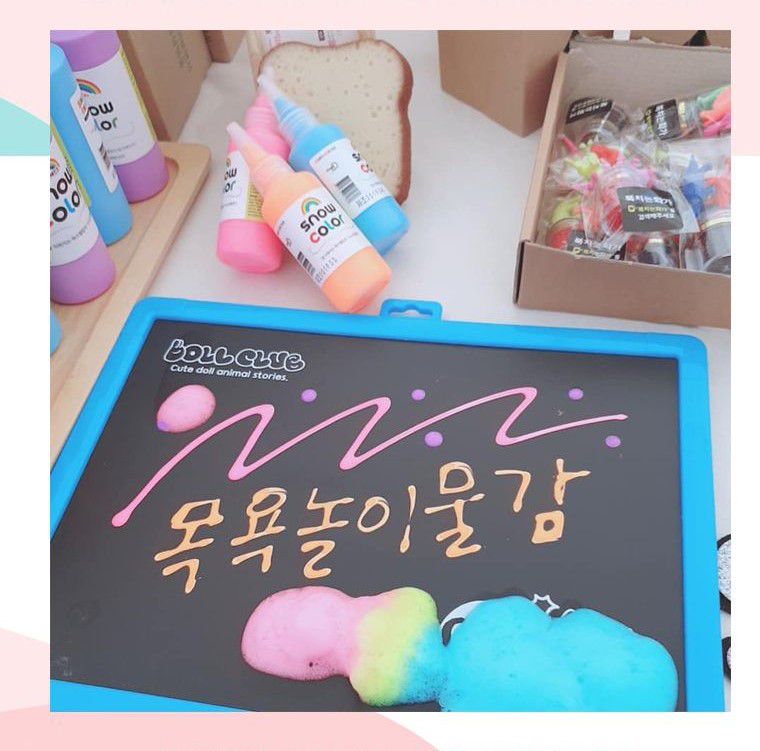 韓國SNOWKIDS - 幼兒顏料塗鴉藝術教具-吐司造型海綿五片入