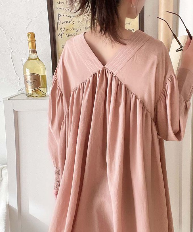 日本 Classical Elf - 前後2way飄逸感澎澎七分袖襯衫-黑