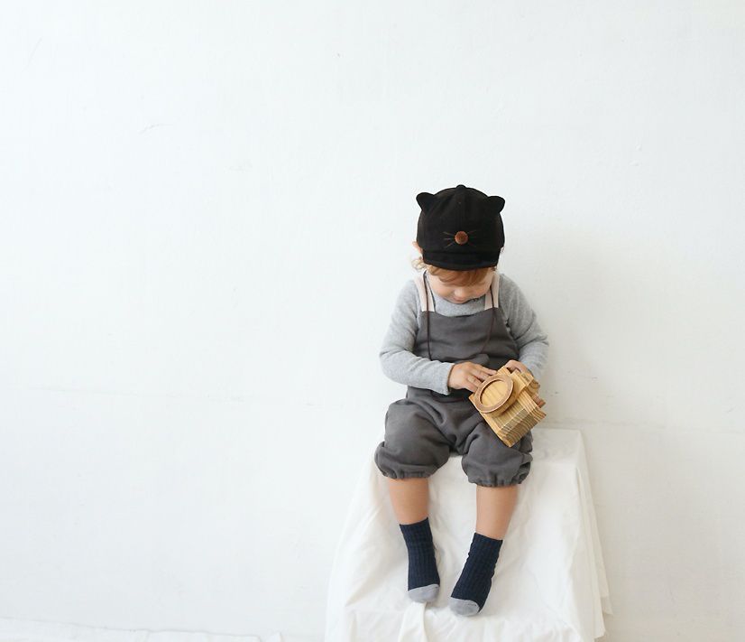 韓國 Babyblee - 小鼠鼻子棒球帽-天藍 (FREE)