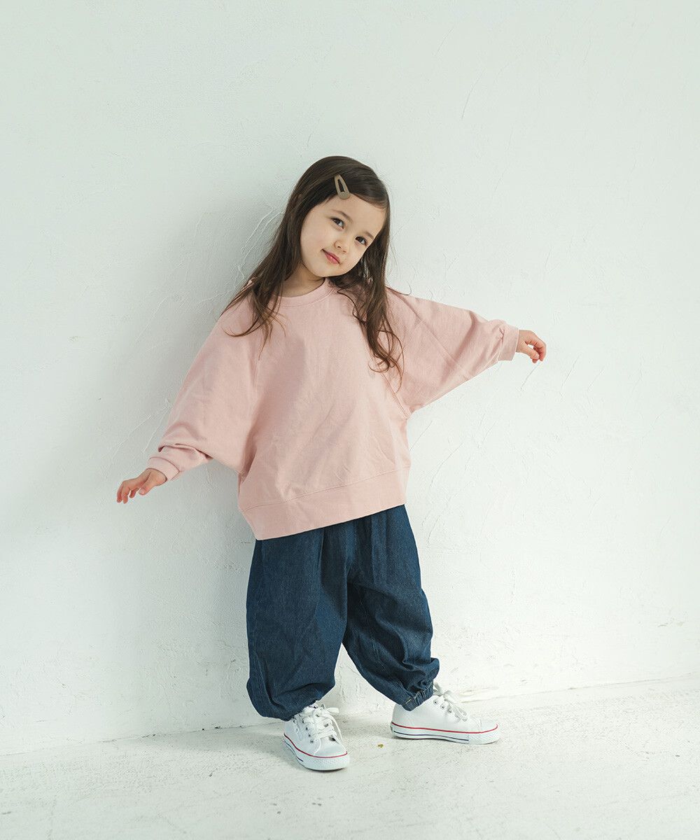 日本 riziere - 純棉Oversize風大學T-櫻花粉