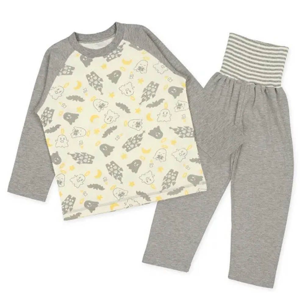 腹卷長袖家居服/睡衣(四季款)-幽靈城堡