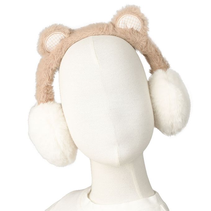 akachan honpo - 耳罩-動物耳朵-咖啡色
