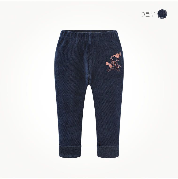 韓國 milk mile - 小小孩針織內搭褲-灰