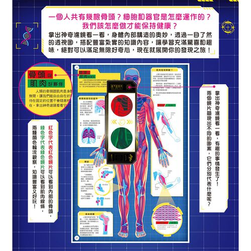人體大透視:濾鏡百科遊戲書（內附神奇雙色透視濾鏡，可顯現出不同圖案！）