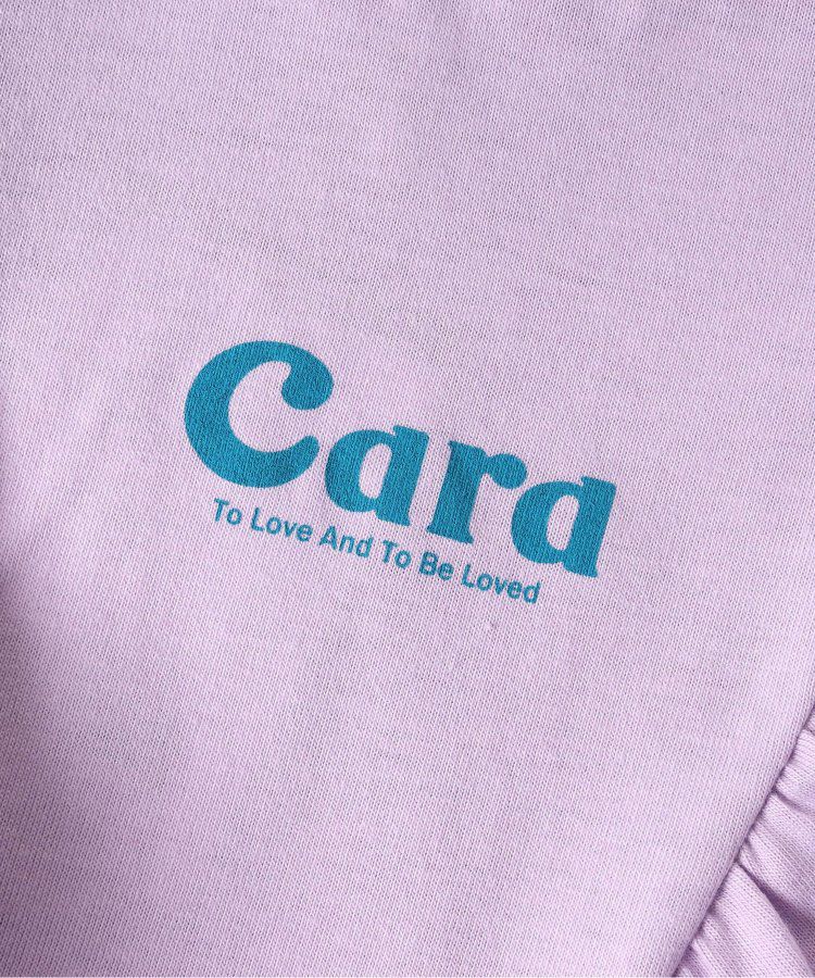 日本 BREEZE - 華麗感荷葉邊一分袖上衣-炭黑