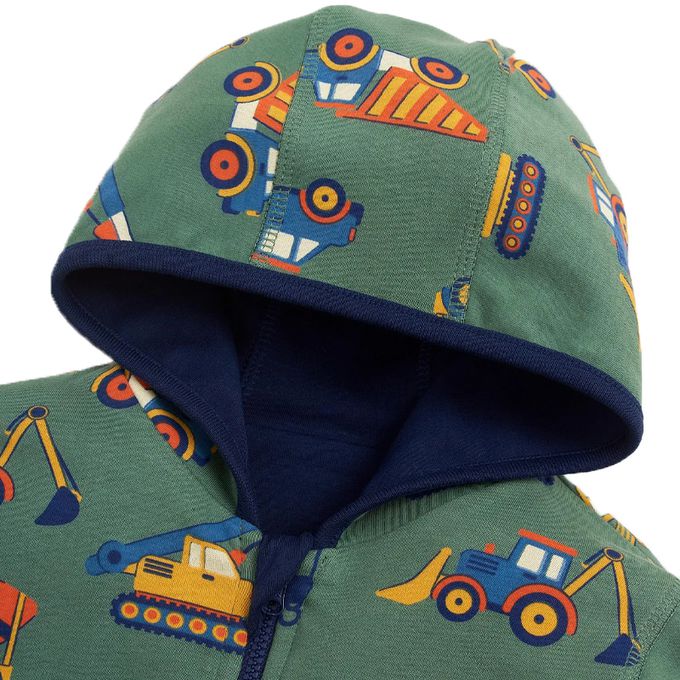 英國 JoJo Maman BeBe - 雙面穿100%純棉保暖連帽外套-施工中