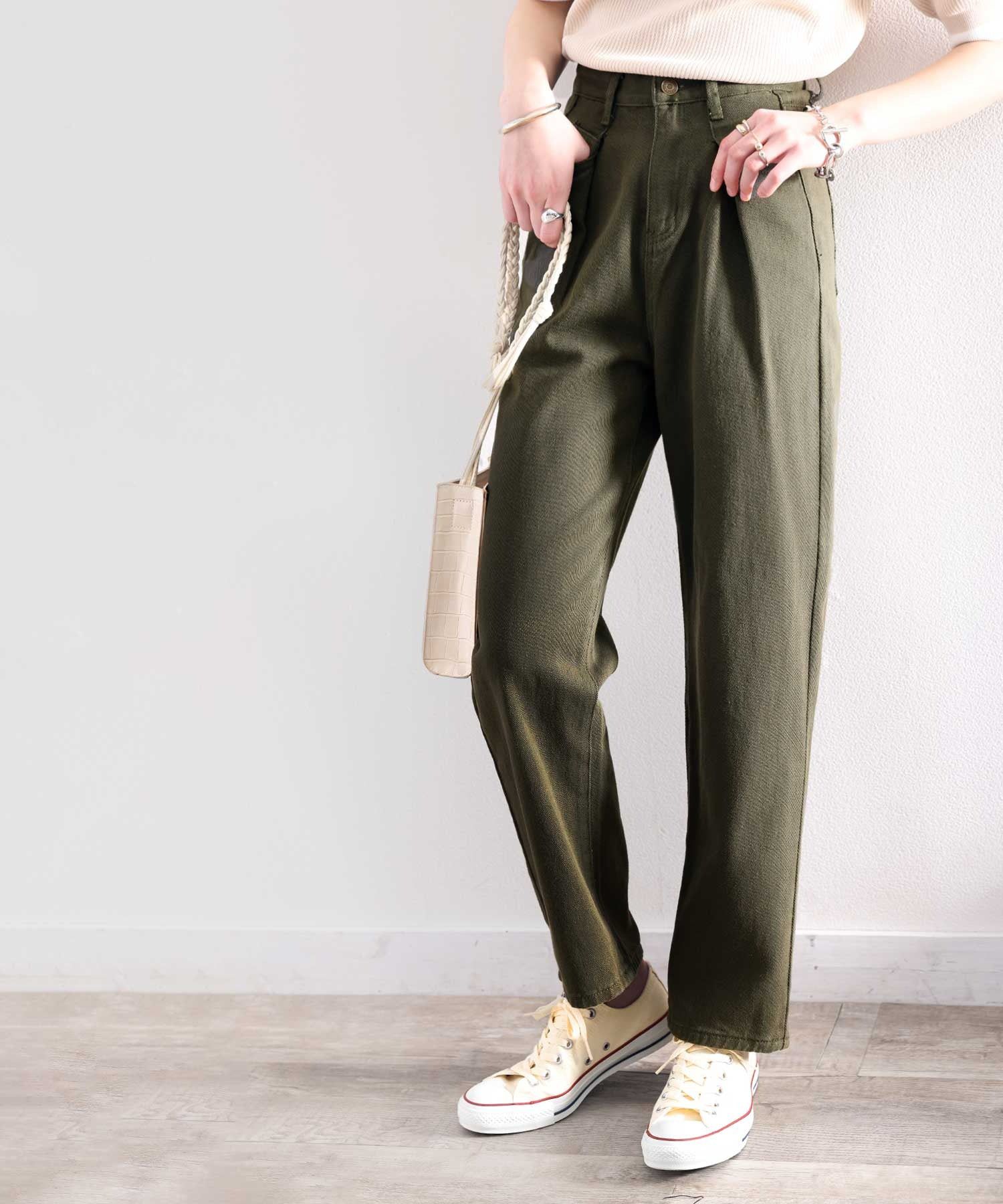 日本 Classical Elf - [熱銷NO.1]  舒適顯瘦打褶長褲-黑