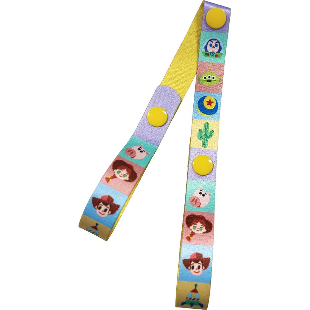 玩具防掉繩 雙環型-迪士尼-黃色